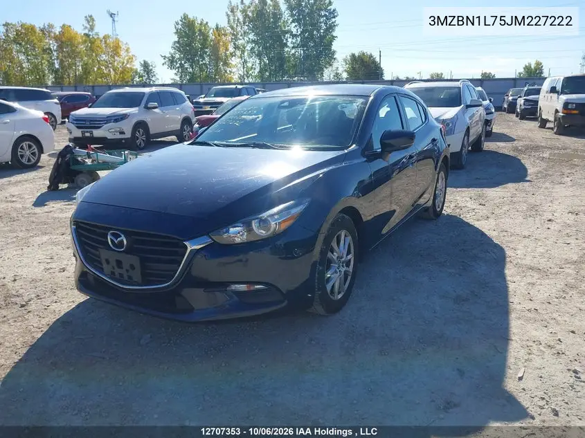 2018 MAZDA 3 VIN 3MZBN1L75JM227222 — фото 2