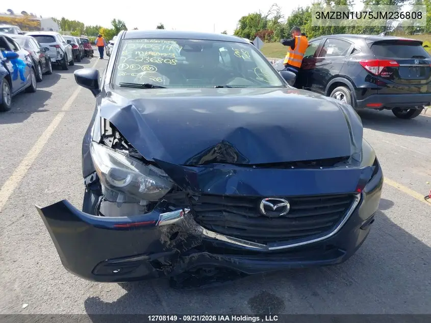 2018 MAZDA 3 VIN 3MZBN1U75JM236808 — фото 12