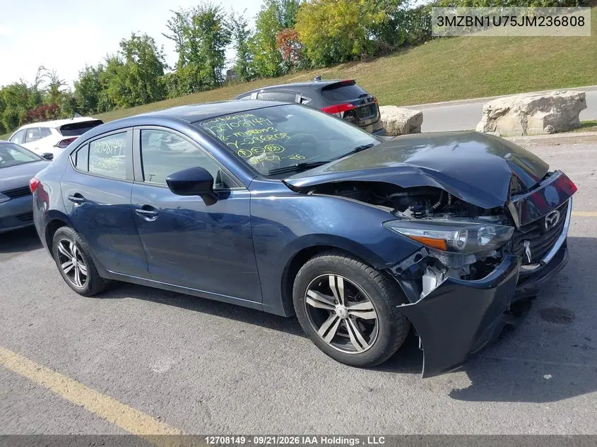 2018 MAZDA 3 VIN 3MZBN1U75JM236808 — фото 13