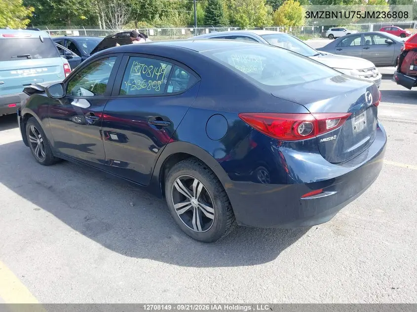 2018 MAZDA 3 VIN 3MZBN1U75JM236808 — фото 3