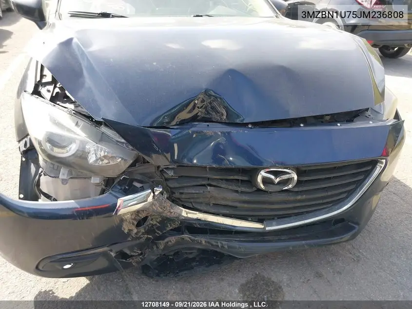 2018 MAZDA 3 VIN 3MZBN1U75JM236808 — фото 6