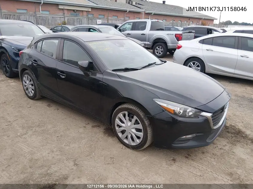 MAZDA 3 2018, VIN JM1BN1K73J1158046