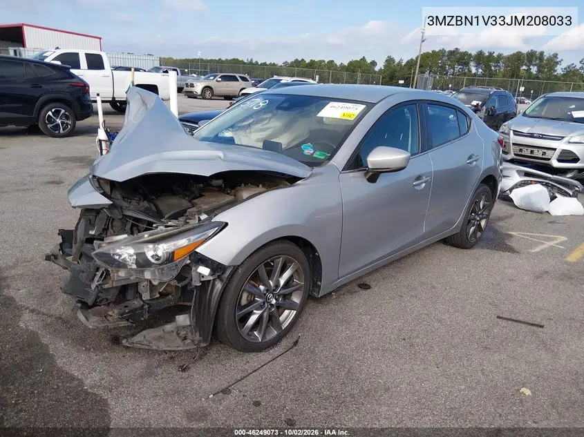 2018 MAZDA 3 VIN 3MZBN1V33JM208033 — фото 2