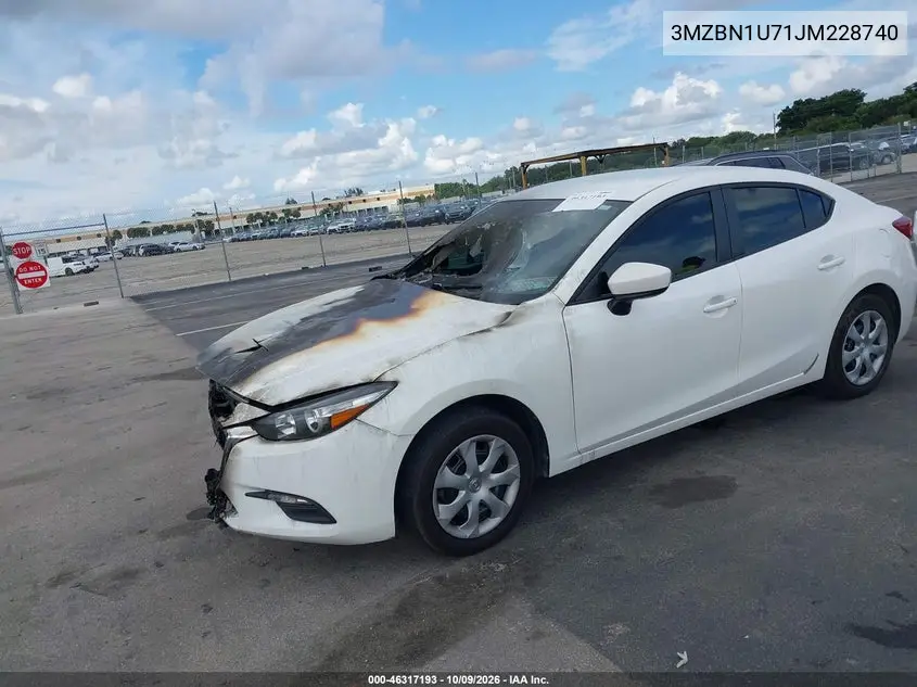 2018 MAZDA 3 VIN 3MZBN1U71JM228740 — фото 2