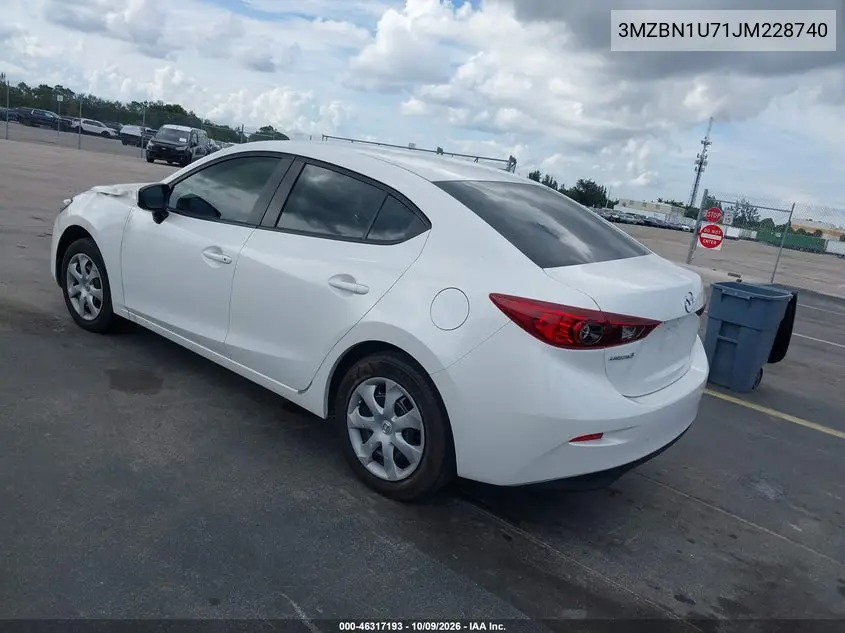 2018 MAZDA 3 VIN 3MZBN1U71JM228740 — фото 3