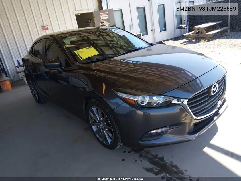 MAZDA 3 2018, VIN 3MZBN1V31JM226689