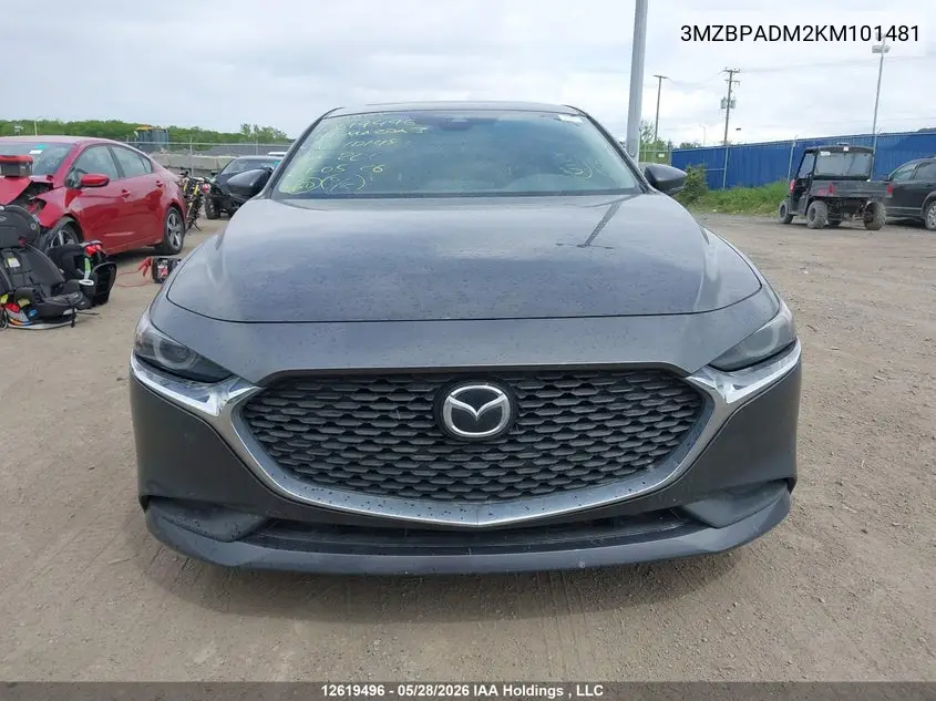 2019 MAZDA 3 VIN 3MZBPADM2KM101481 — фото 13