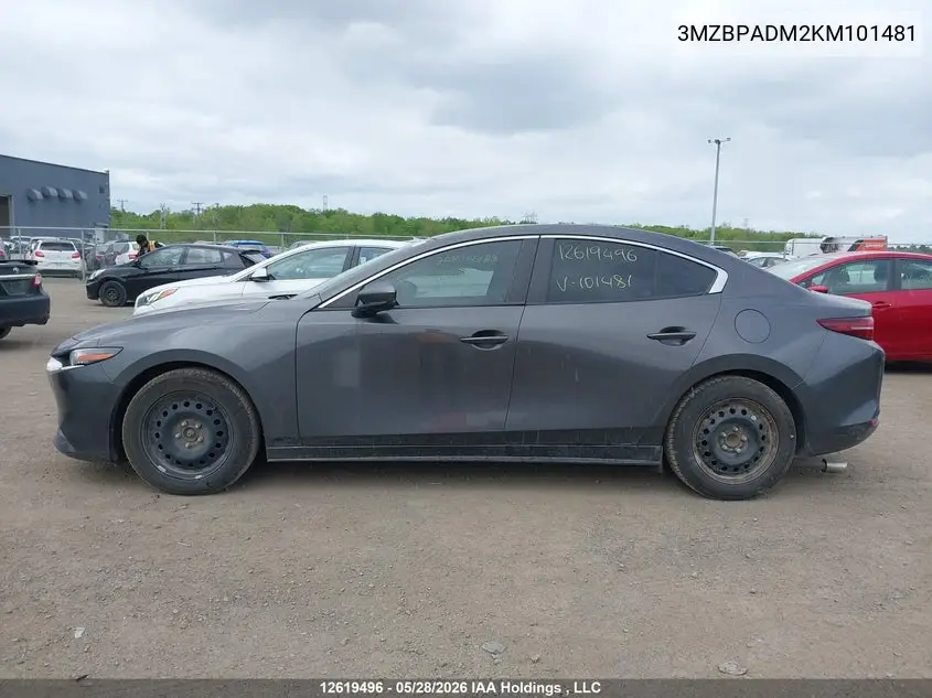 2019 MAZDA 3 VIN 3MZBPADM2KM101481 — фото 15