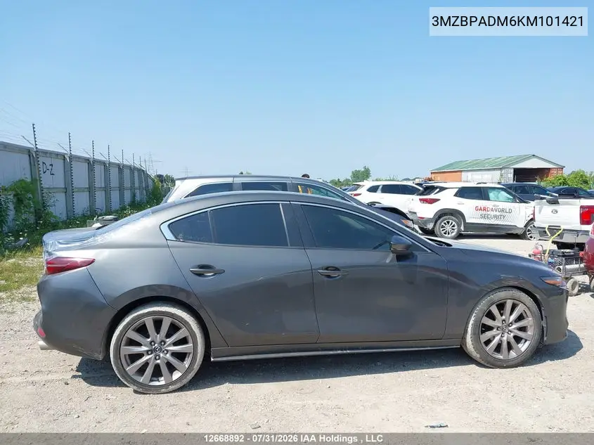 2019 MAZDA 3 VIN 3MZBPADM6KM101421 — фото 13