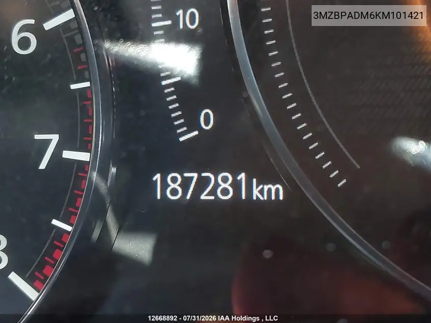 2019 MAZDA 3 VIN 3MZBPADM6KM101421 — фото 15