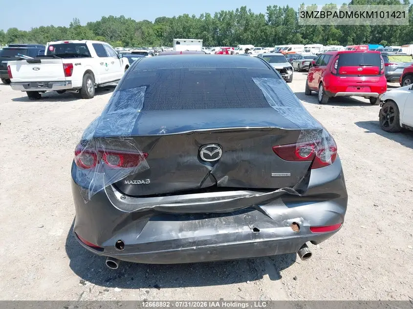 2019 MAZDA 3 VIN 3MZBPADM6KM101421 — фото 16