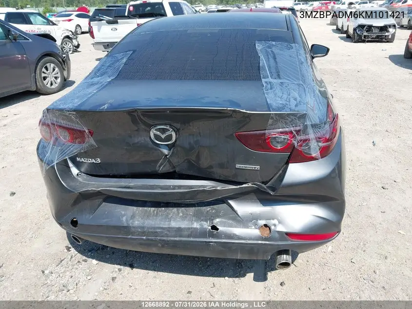 2019 MAZDA 3 VIN 3MZBPADM6KM101421 — фото 6