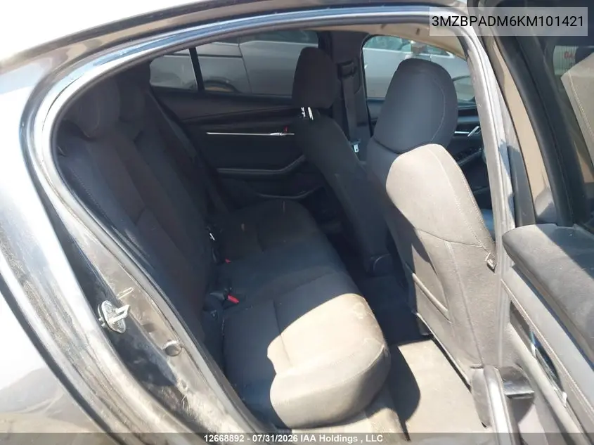 2019 MAZDA 3 VIN 3MZBPADM6KM101421 — фото 8