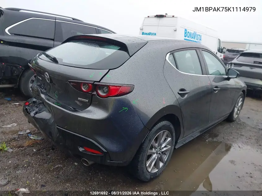 2019 MAZDA 3 VIN JM1BPAK75K1114979 — фото 4