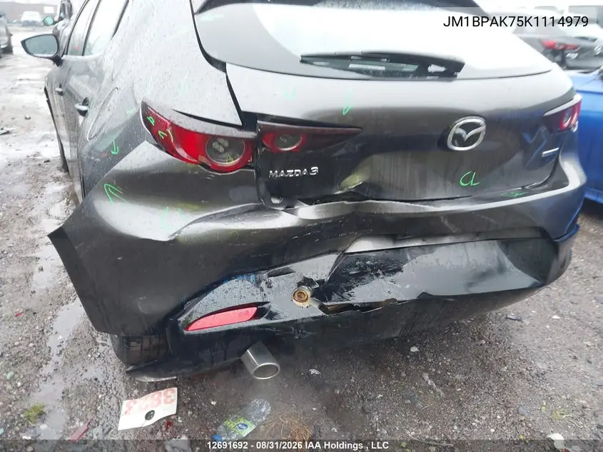 2019 MAZDA 3 VIN JM1BPAK75K1114979 — фото 6