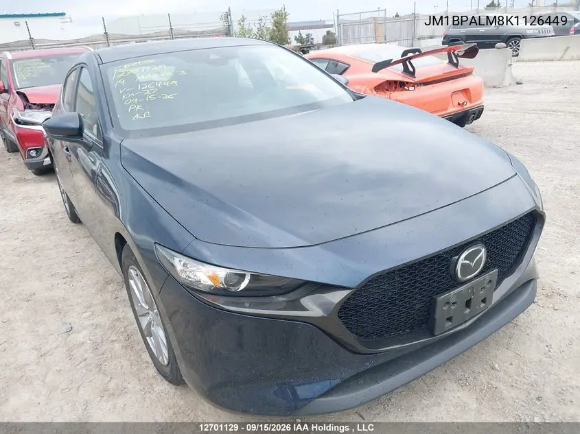 MAZDA 3 2019, VIN JM1BPALM8K1126449