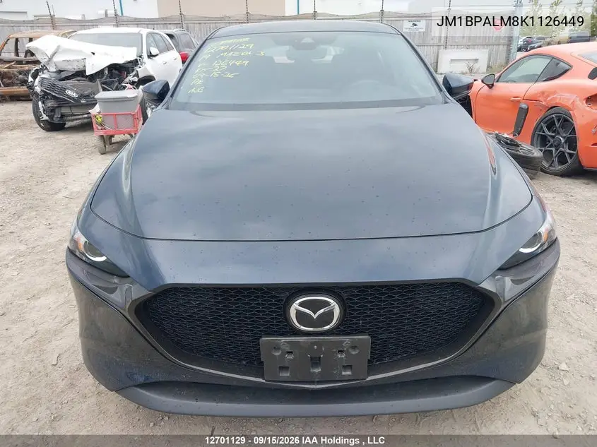 2019 MAZDA 3 VIN JM1BPALM8K1126449 — фото 12
