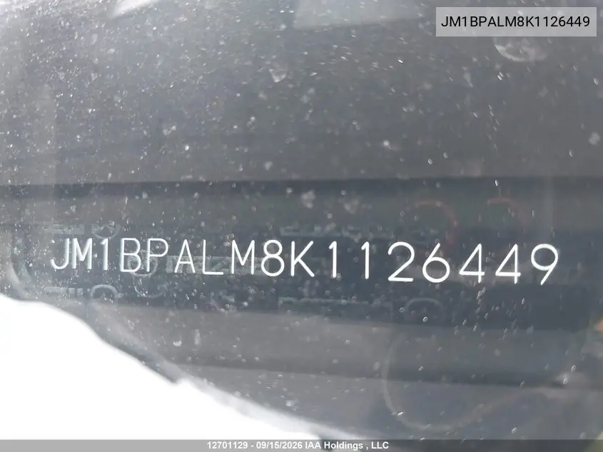 2019 MAZDA 3 VIN JM1BPALM8K1126449 — фото 17