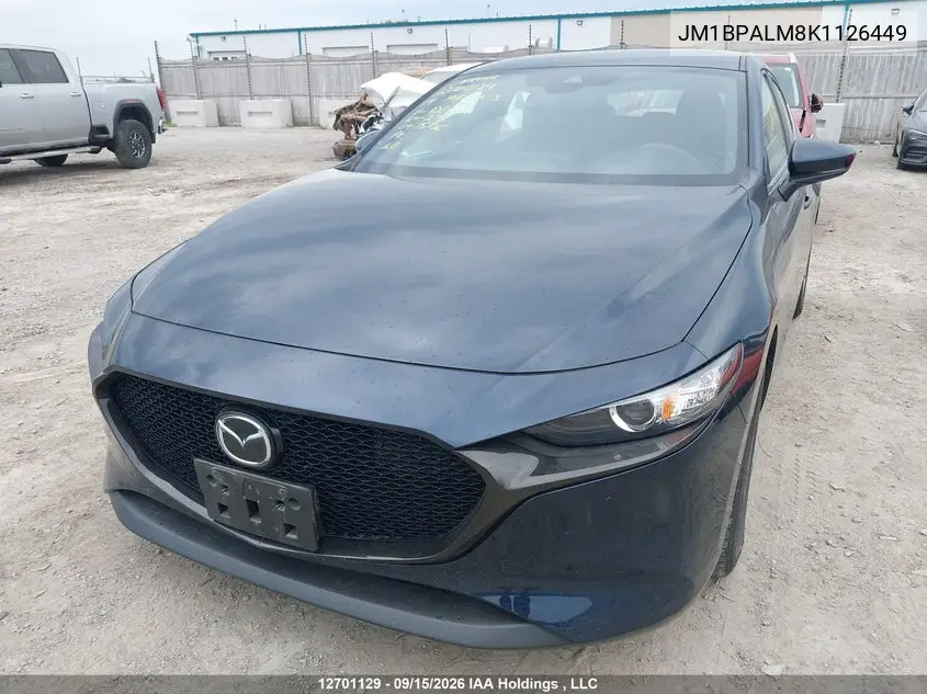 2019 MAZDA 3 VIN JM1BPALM8K1126449 — фото 2