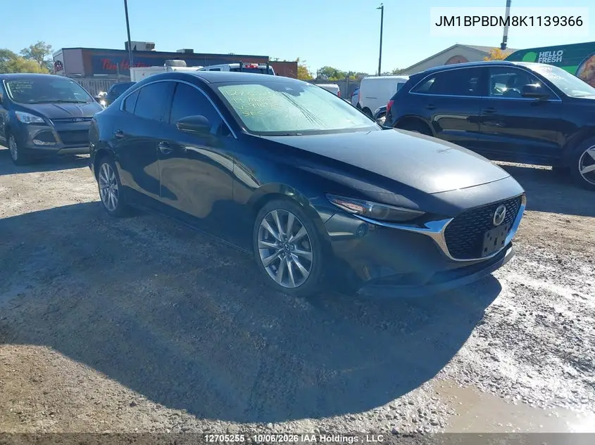 MAZDA 3 2019, VIN JM1BPBDM8K1139366
