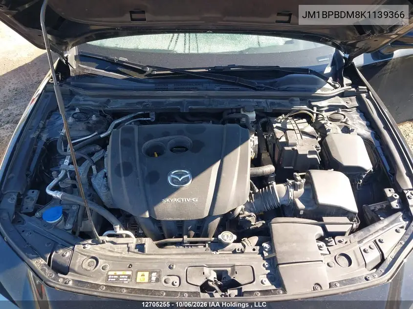 2019 MAZDA 3 VIN JM1BPBDM8K1139366 — фото 10