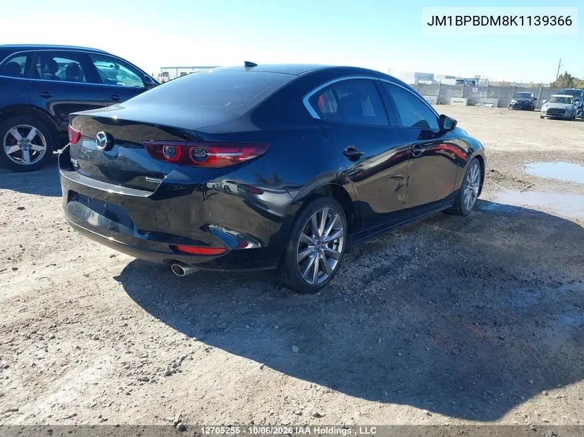 2019 MAZDA 3 VIN JM1BPBDM8K1139366 — фото 4