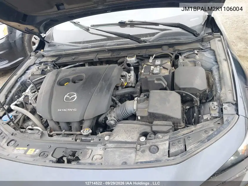 2019 MAZDA 3 VIN JM1BPALM2K1106004 — фото 10