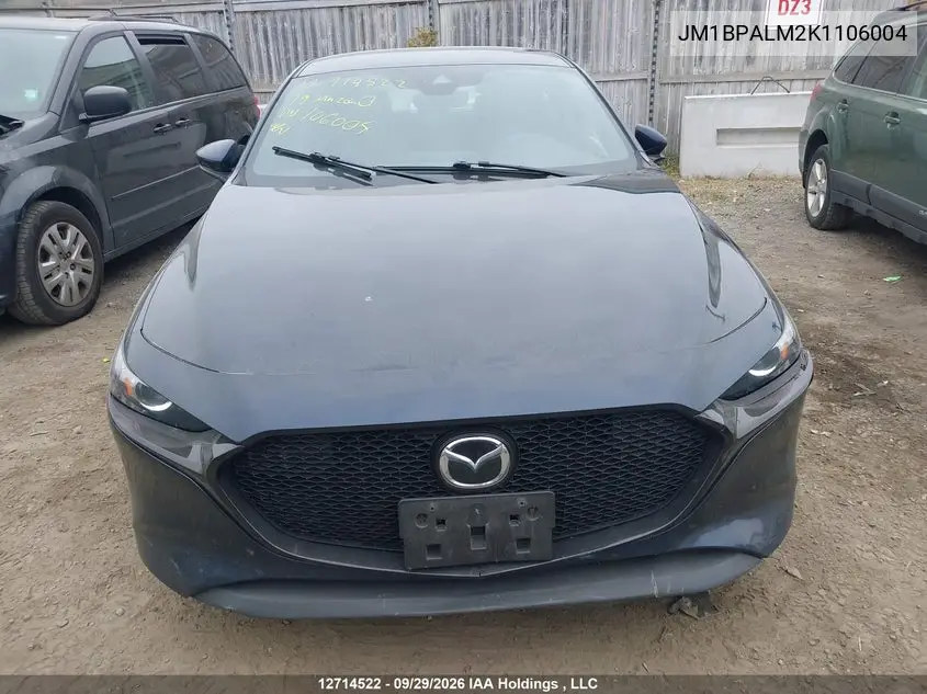 2019 MAZDA 3 VIN JM1BPALM2K1106004 — фото 12