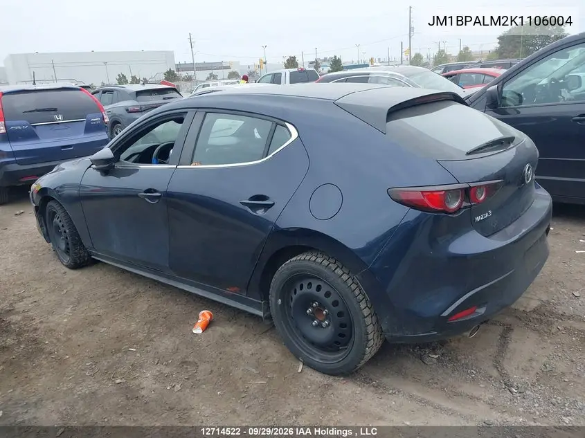 2019 MAZDA 3 VIN JM1BPALM2K1106004 — фото 3