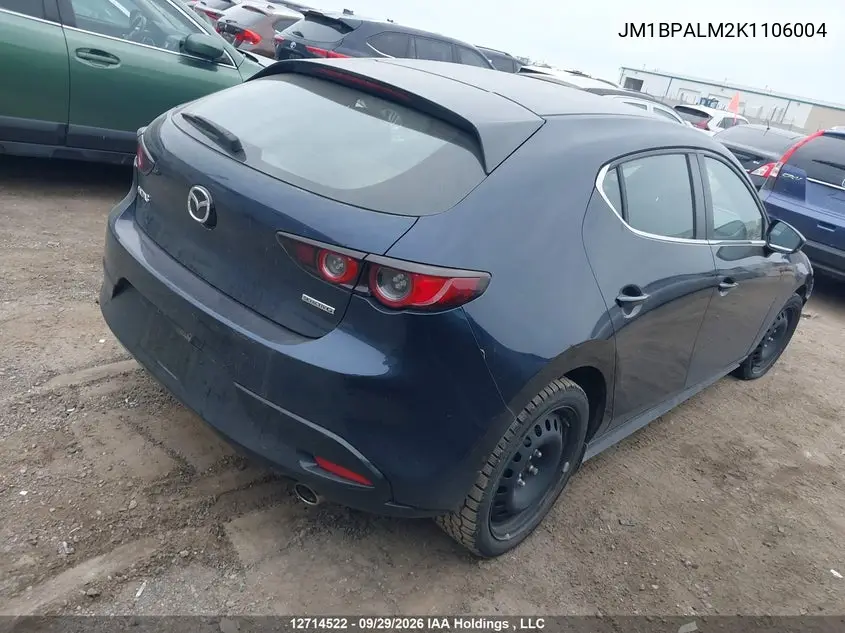 2019 MAZDA 3 VIN JM1BPALM2K1106004 — фото 4
