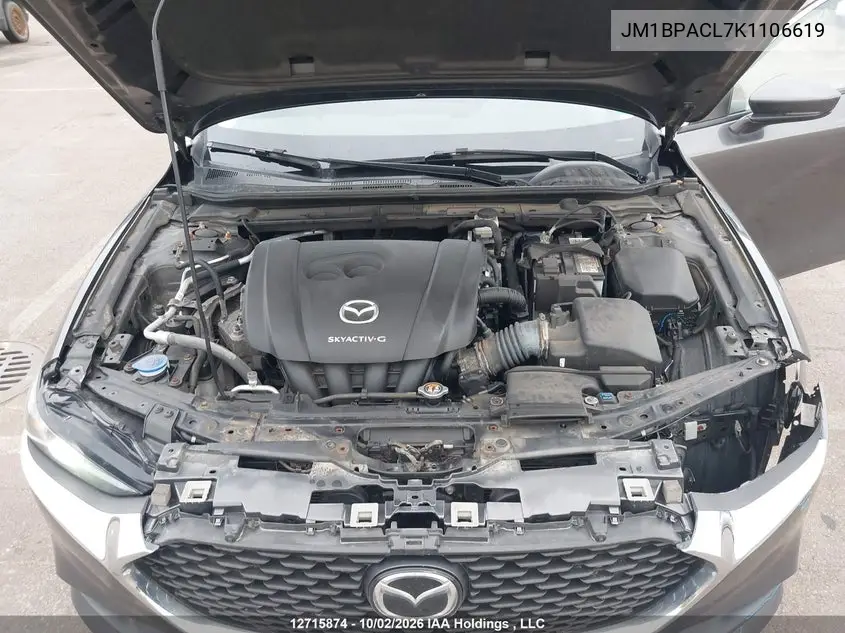 2019 MAZDA 3 VIN JM1BPACL7K1106619 — фото 10