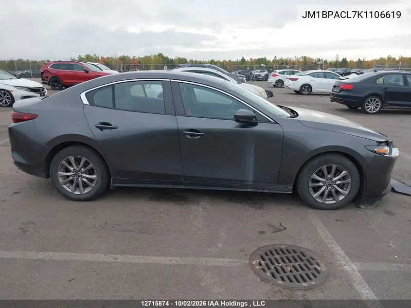 2019 MAZDA 3 VIN JM1BPACL7K1106619 — фото 14