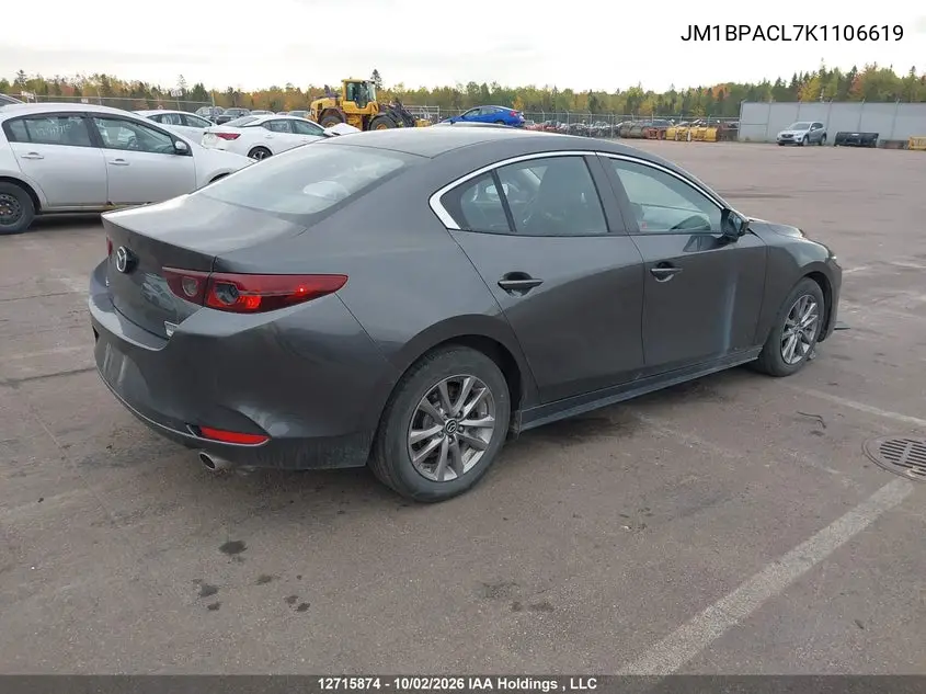 2019 MAZDA 3 VIN JM1BPACL7K1106619 — фото 4