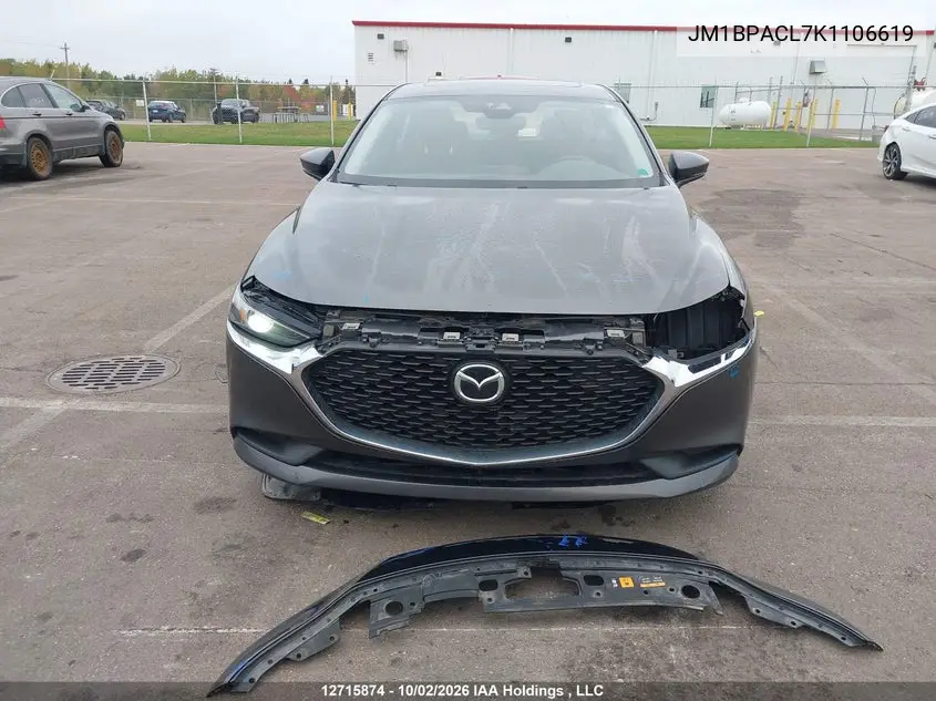 2019 MAZDA 3 VIN JM1BPACL7K1106619 — фото 6