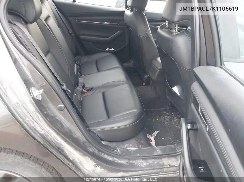 2019 MAZDA 3 VIN JM1BPACL7K1106619 — фото 8