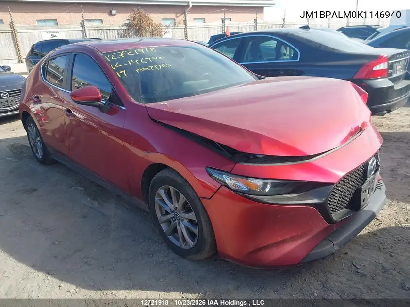 MAZDA 3 2019, VIN JM1BPALM0K1146940