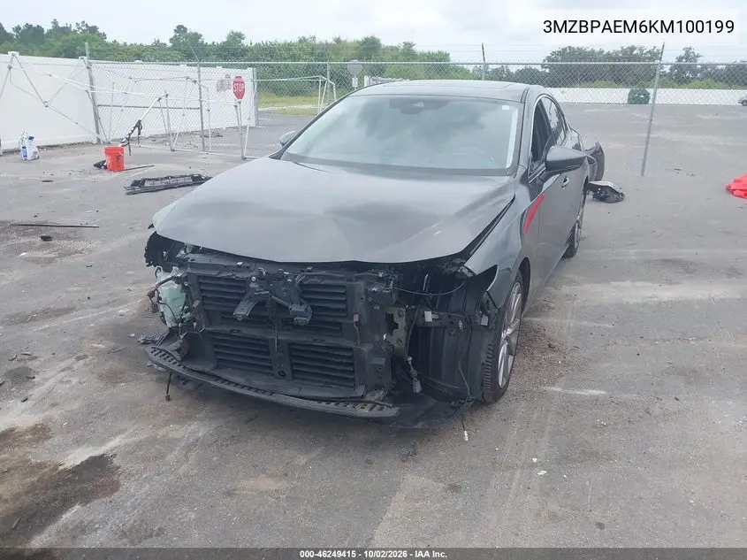 2019 MAZDA 3 VIN 3MZBPAEM6KM100199 — фото 2