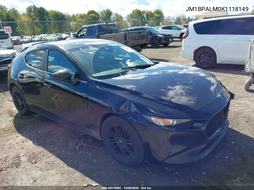 MAZDA 3 2019, VIN JM1BPALM0K1118149