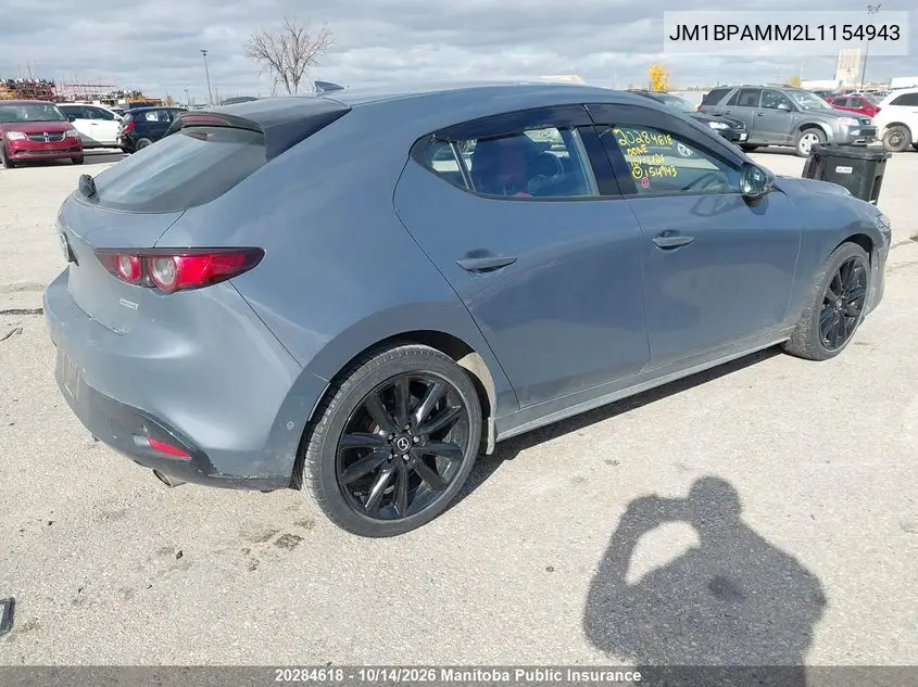 2020 MAZDA 3 VIN JM1BPAMM2L1154943 — фото 4
