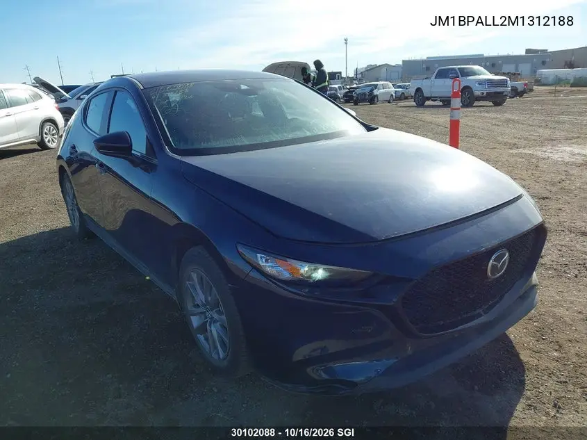 MAZDA 3 2021, VIN JM1BPALL2M1312188
