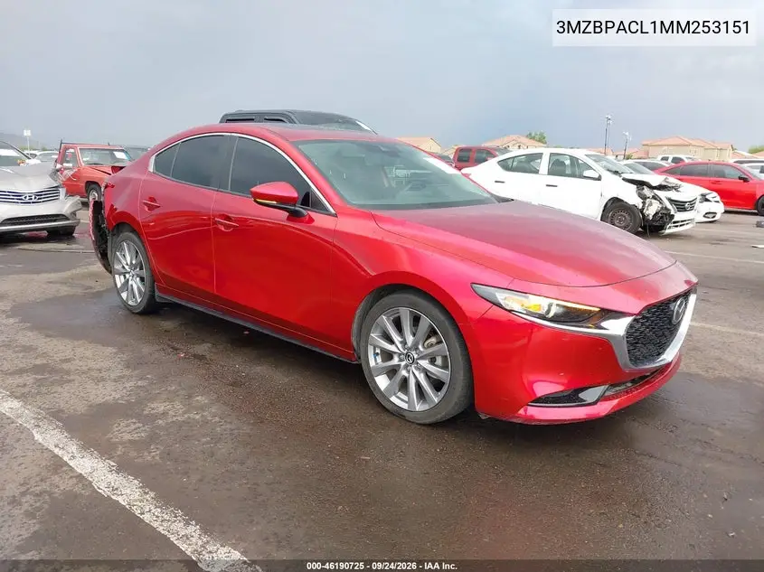 MAZDA 3 2021, VIN 3MZBPACL1MM253151