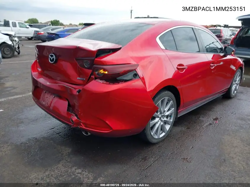 2021 MAZDA 3 VIN 3MZBPACL1MM253151 — фото 4