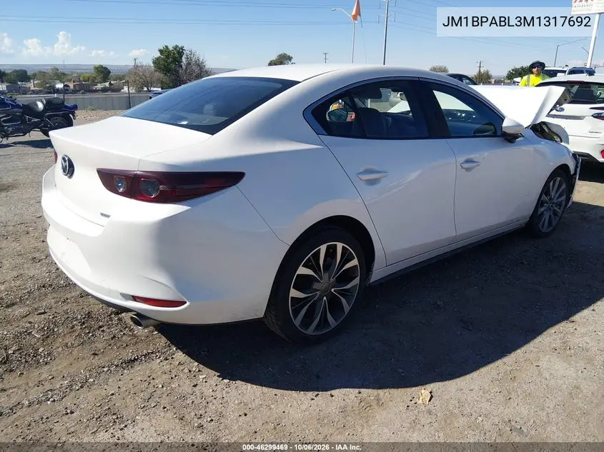 2021 MAZDA 3 VIN JM1BPABL3M1317692 — фото 4