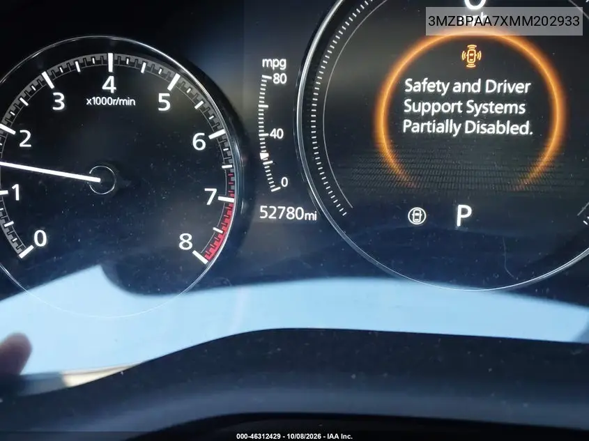 2021 MAZDA 3 VIN 3MZBPAA7XMM202933 — фото 16