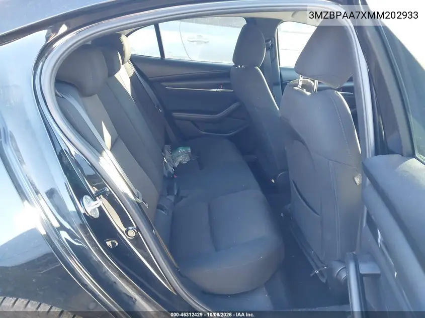 2021 MAZDA 3 VIN 3MZBPAA7XMM202933 — фото 8