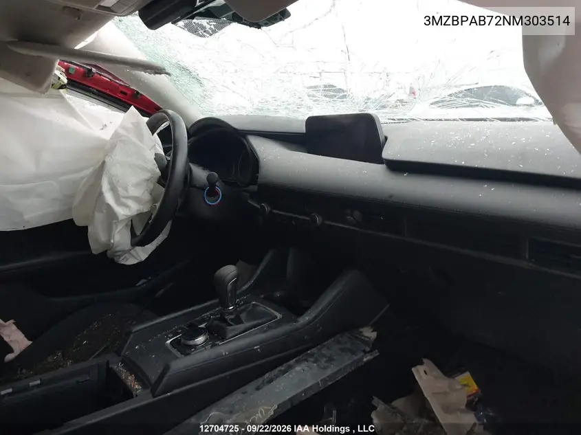 2022 MAZDA 3 VIN 3MZBPAB72NM303514 — фото 5