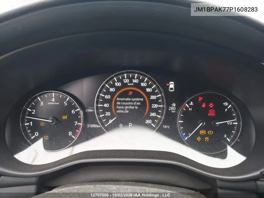 2023 MAZDA 3 VIN JM1BPAK77P1608283 — фото 7
