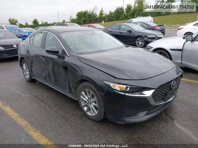 MAZDA 3 2025, VIN JM1BPACMXS1794253