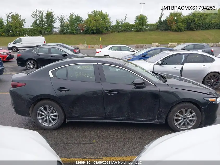 2025 MAZDA 3 VIN JM1BPACMXS1794253 — фото 13