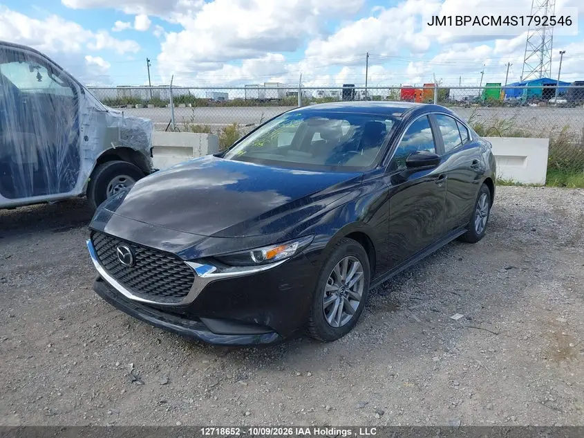 2025 MAZDA 3 VIN JM1BPACM4S1792546 — фото 2